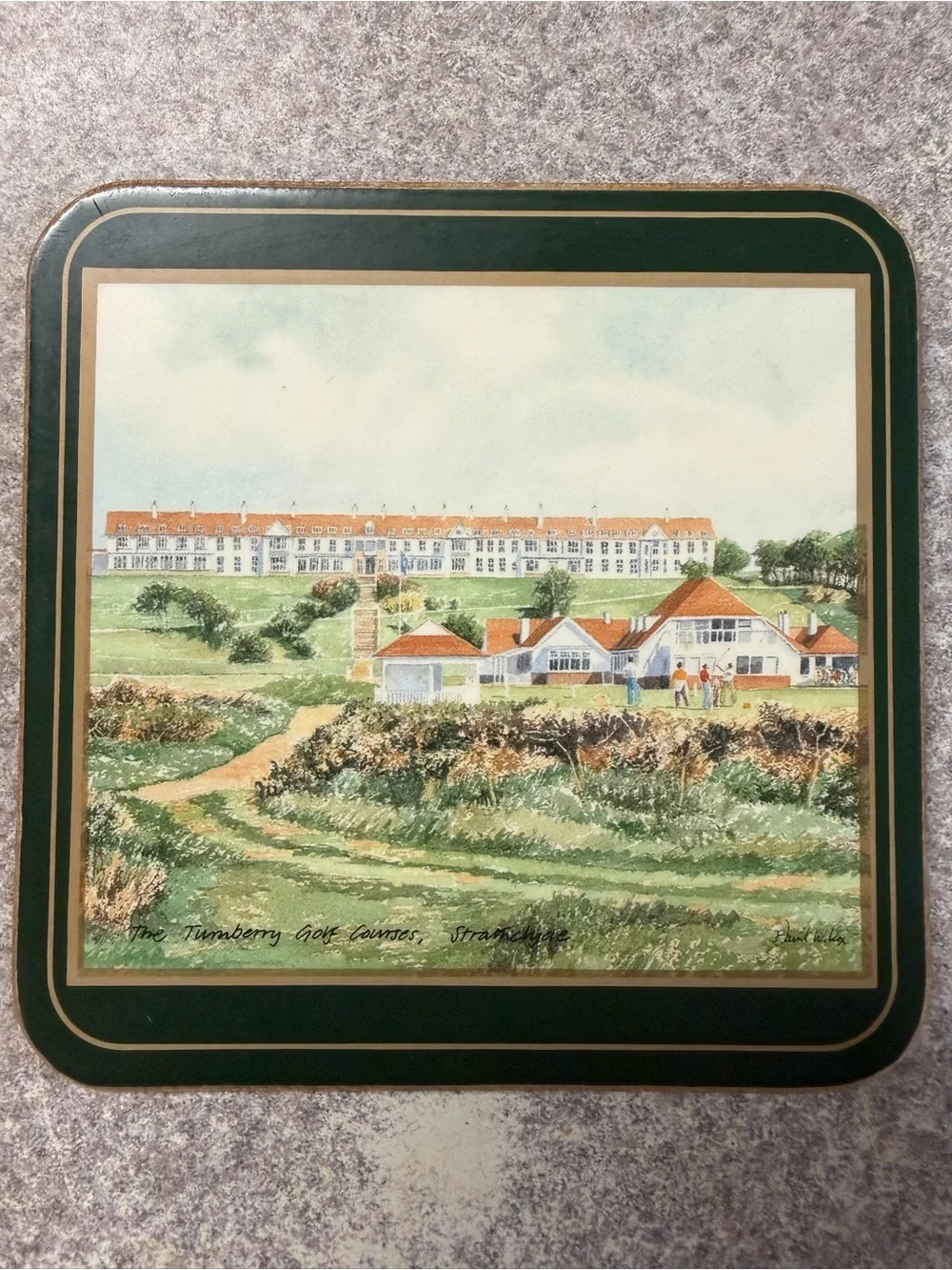 Vintage Pimpernel Cork Backed British Championship Golf Coasters (Set of 5)